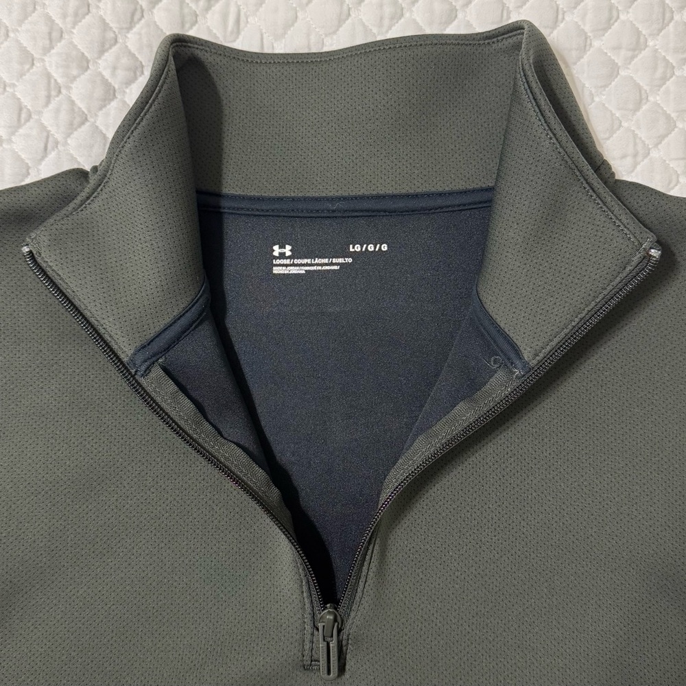 Under Armour - Olive Half-Zip Pullover - Picture 4 of 5